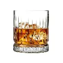 FINE DINE  Italian Trendy Whiskey Glasses Set of 6 | Stylish Design & Heavy Base | Perfect for Scotch, Mixed Drinks, Wine, Bourbon, Water and Cocktail Drinks 300 ML